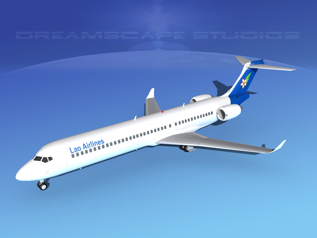 Comac ARJ21-900 Lao AIrlines  3D model_10