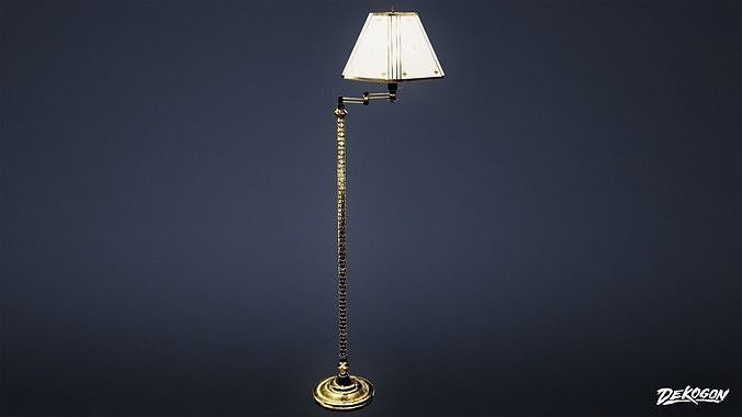 ATTIC - Standing Lamp 01 - LOW POLY Low-poly 3D model