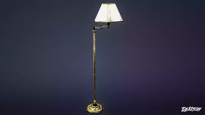 ATTIC - Standing Lamp 01 - LOW POLY