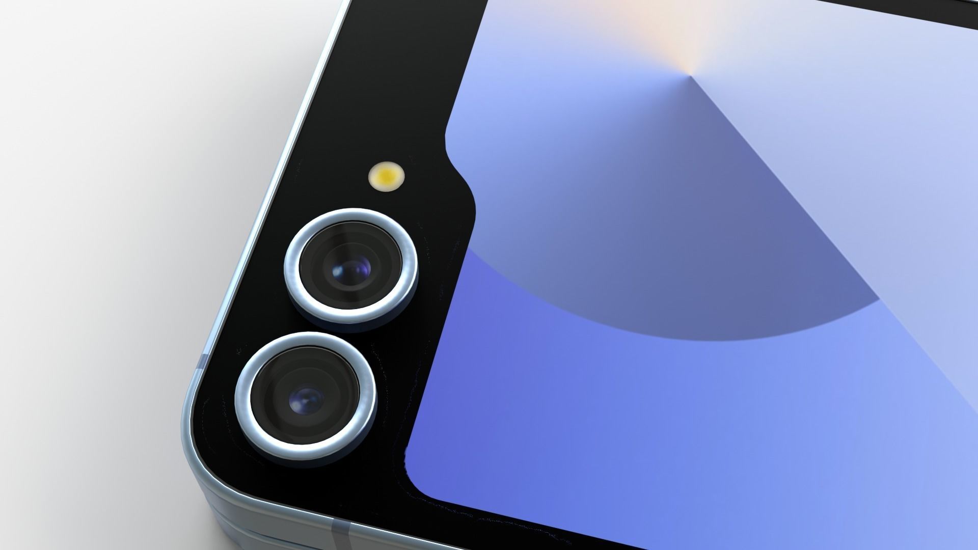 Samsung Galaxy Z Flip 6 blue 3D model_6