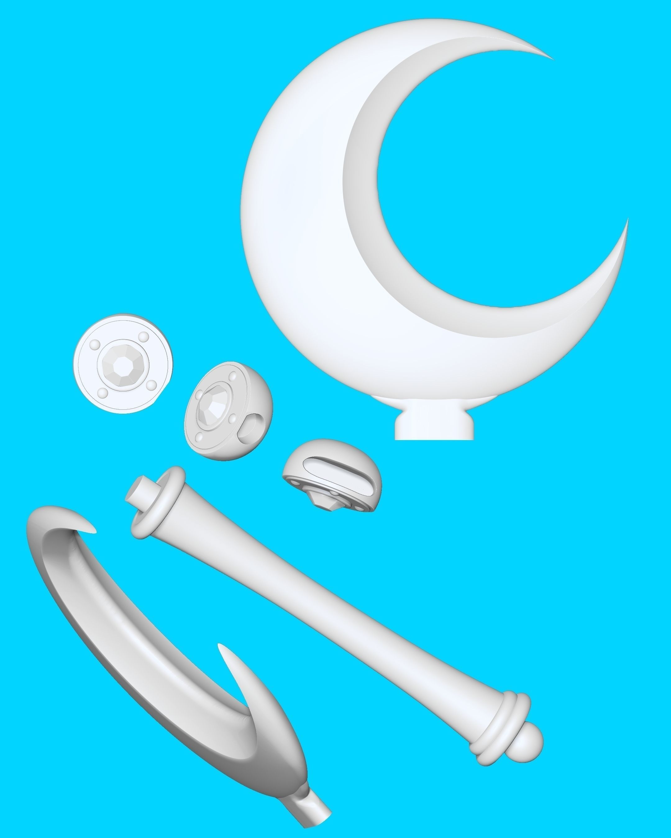 CETRO LUNAR SAILOR MOON CRYSTAL 3D print model_5