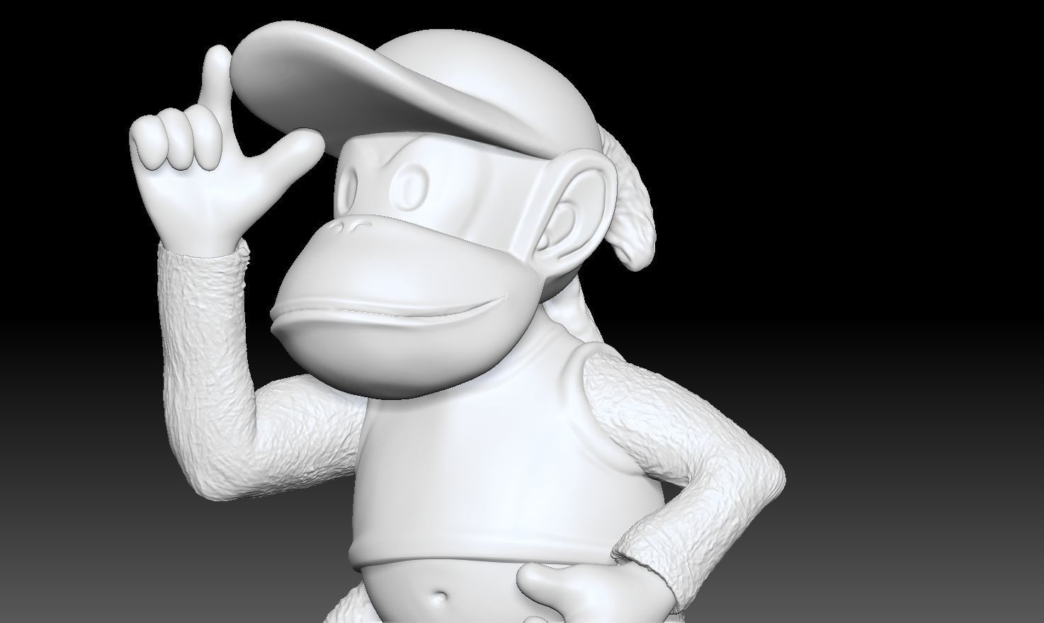 DIDDY KONG 3D print model_2