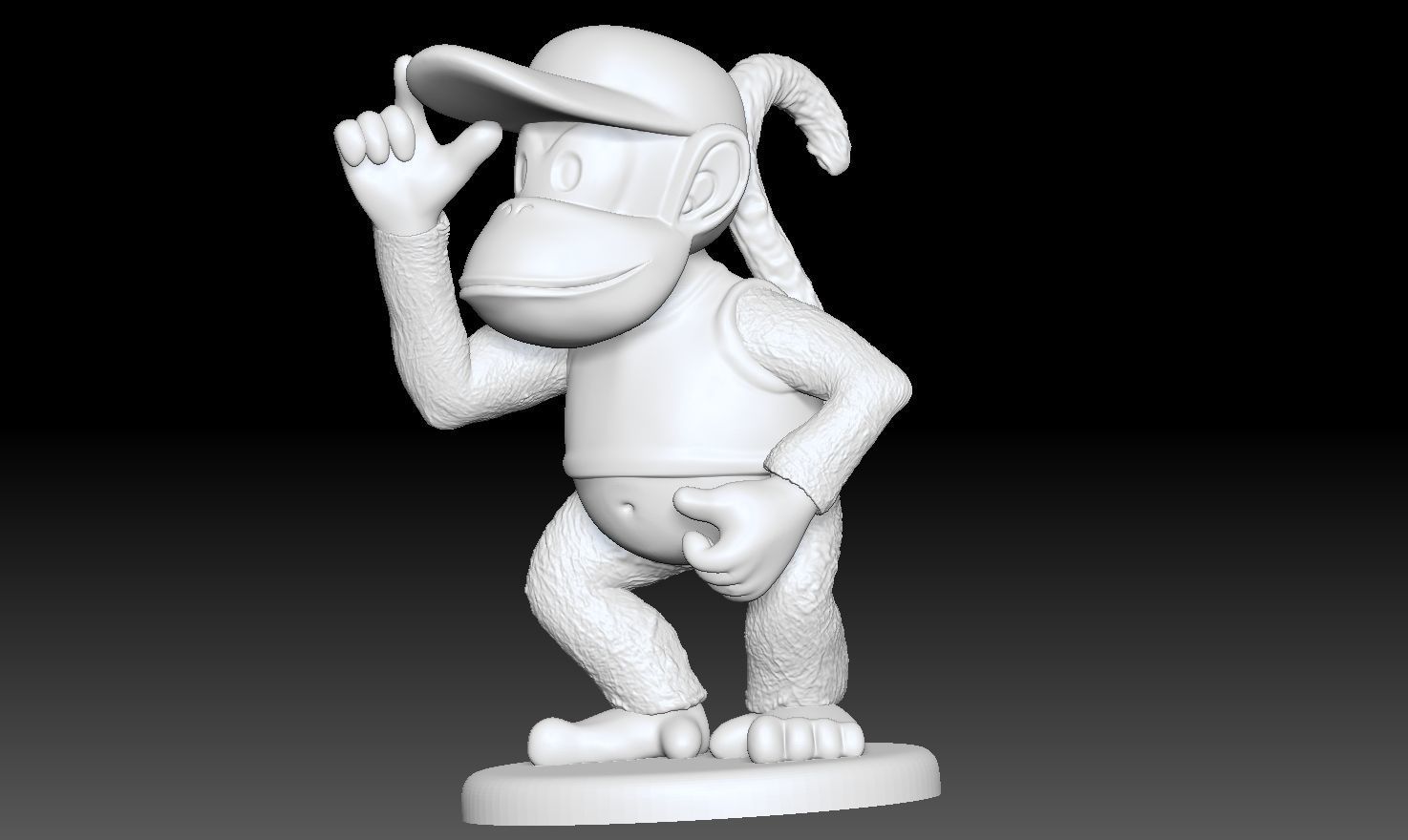 DIDDY KONG 3D print model_3