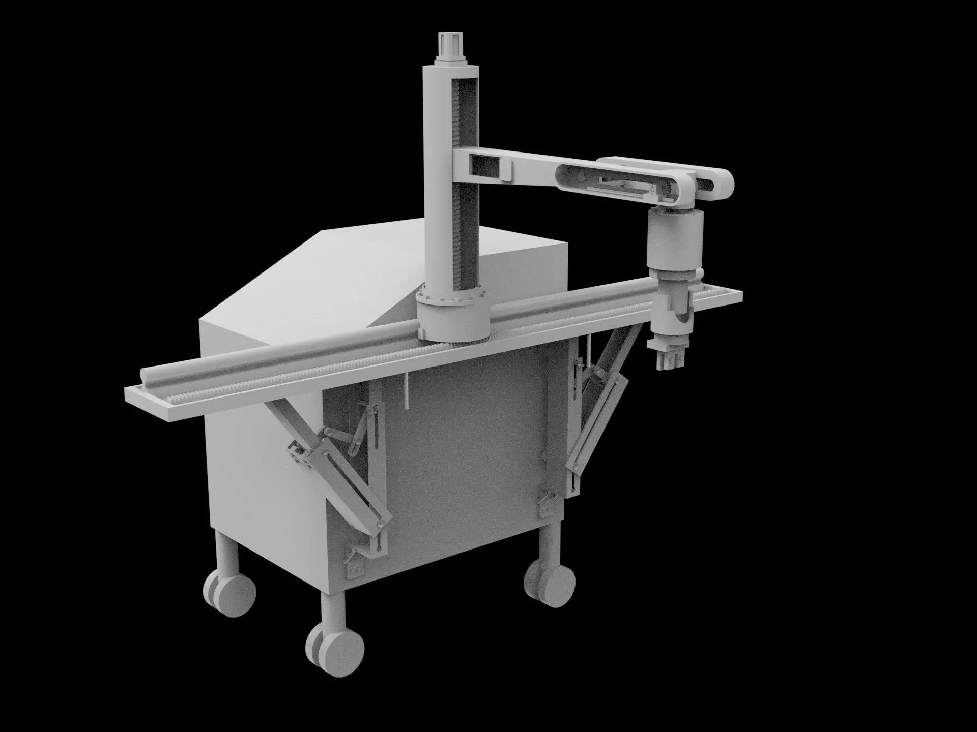 Mechanical gripper 3D model_0