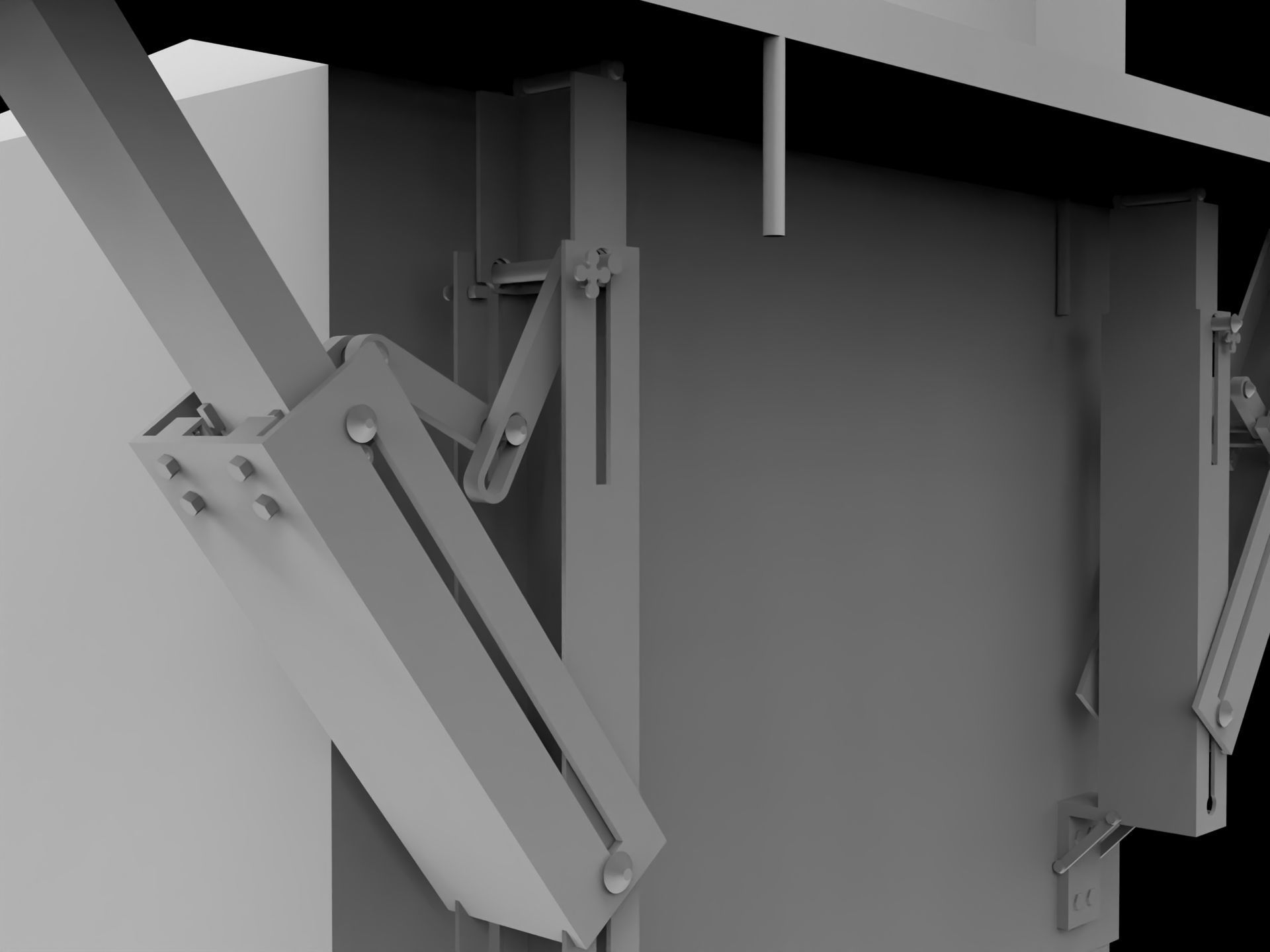 Mechanical gripper 3D model_4