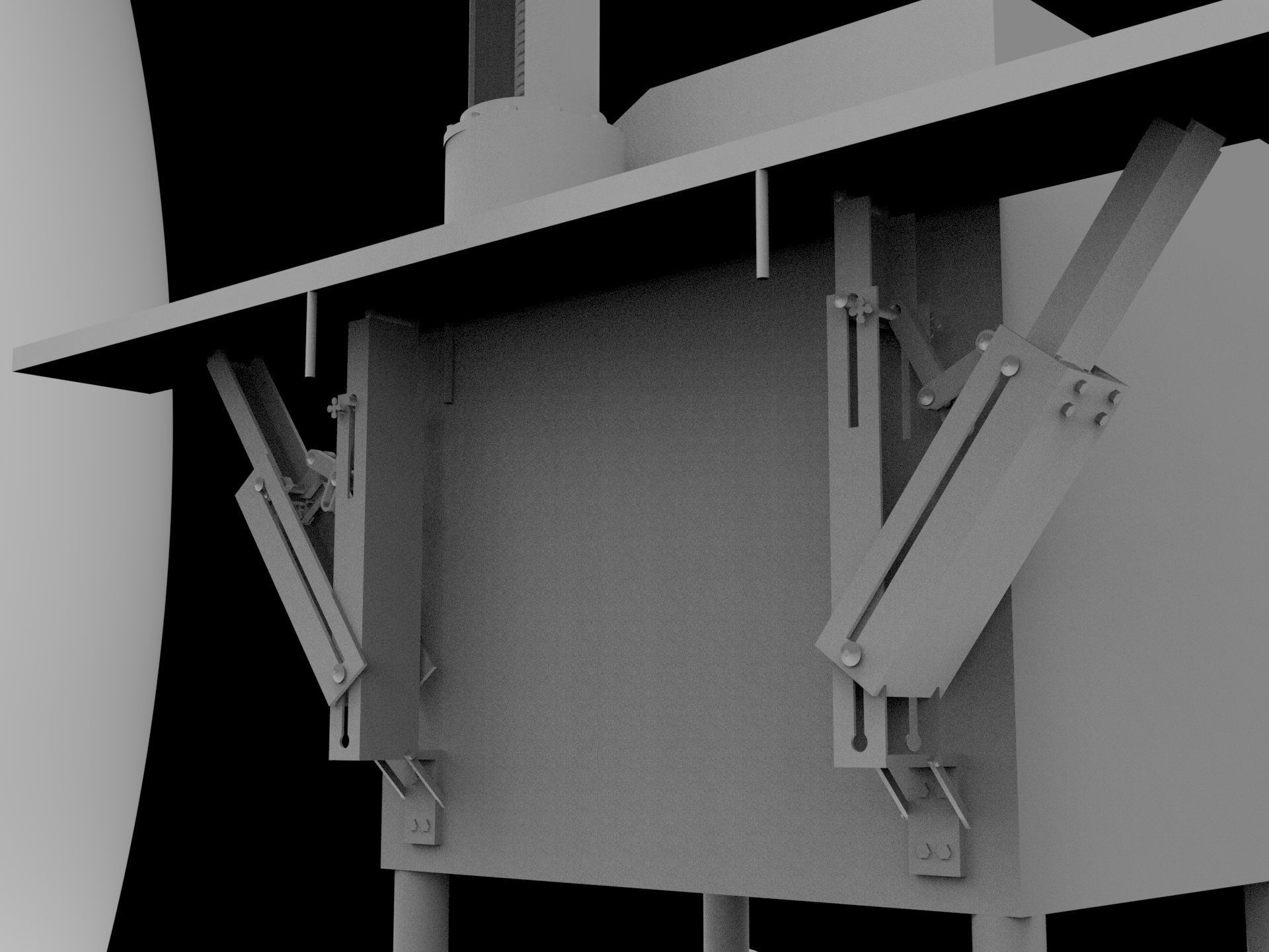 Mechanical gripper 3D model_1