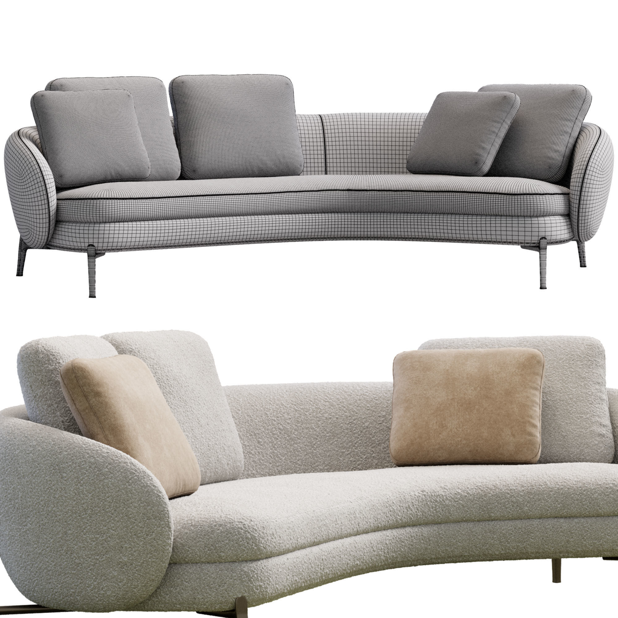 Orbis Sofa By Poliform 3D model_12