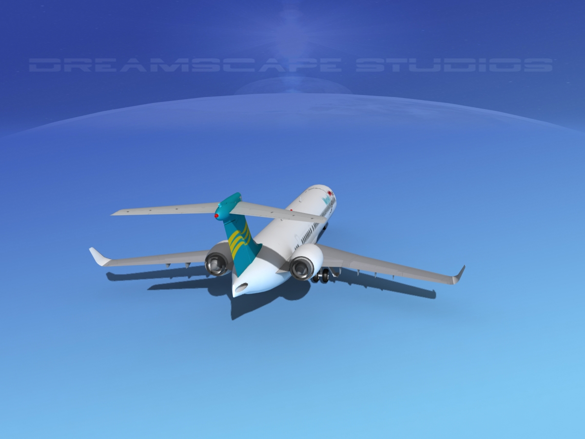 Comac ARJ21-900 Merpati Nusantara  3D model_6