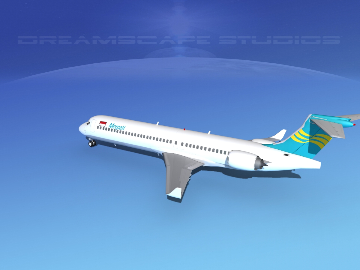 Comac ARJ21-900 Merpati Nusantara  3D model_8