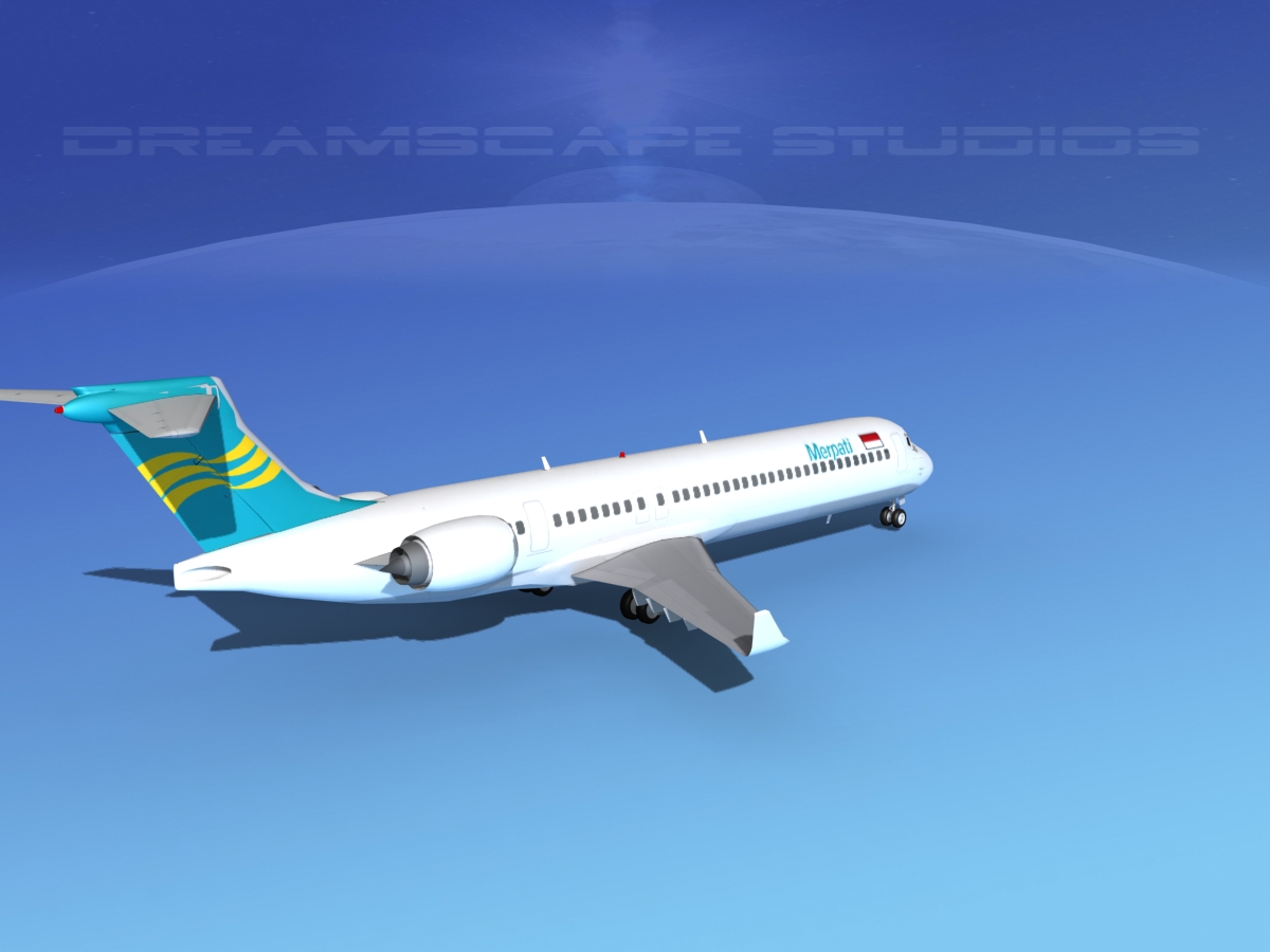 Comac ARJ21-900 Merpati Nusantara  3D model_5