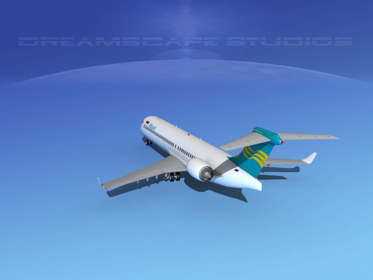 Comac ARJ21-900 Merpati Nusantara  3D model_7