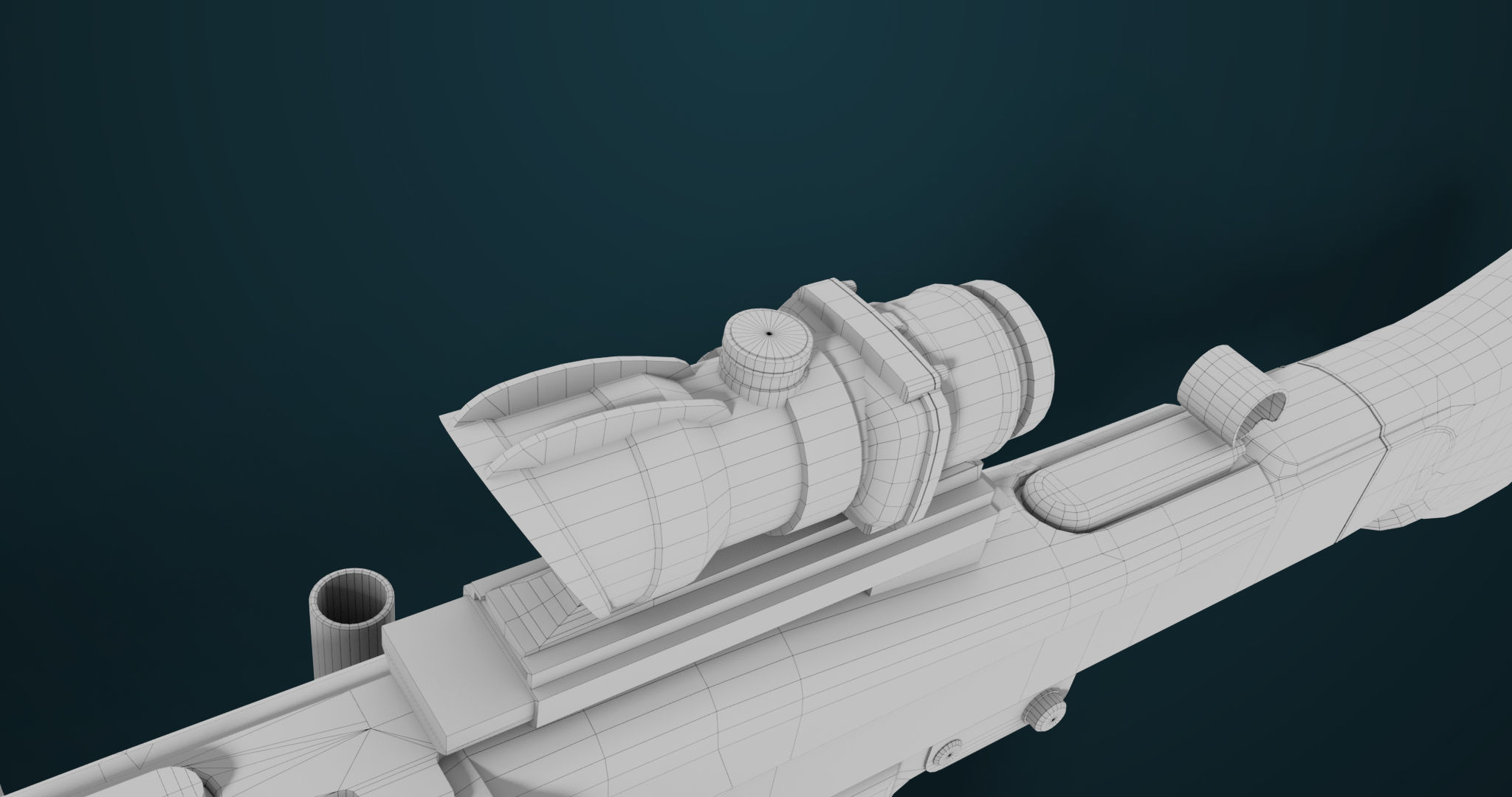 Machine Gun 08 Black All PBR Unity UE Textures Low-poly 3D model_50