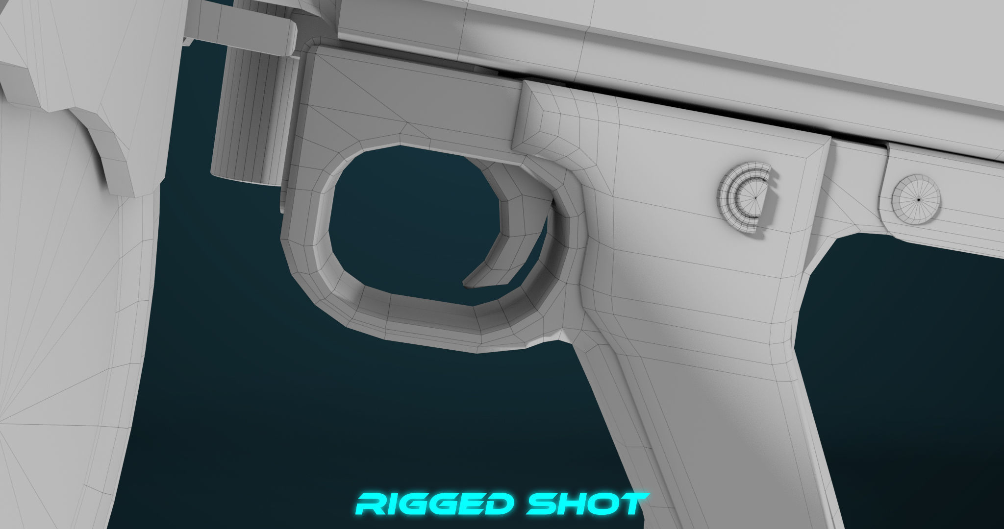 Machine Gun 08 Black All PBR Unity UE Textures Low-poly 3D model_43