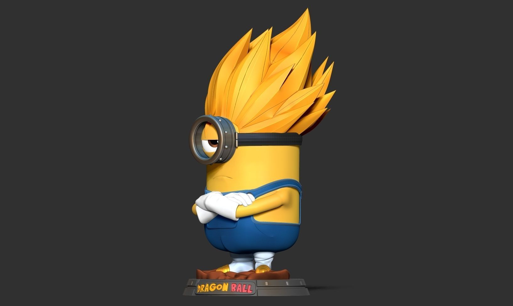 Vegeta Minion 3D print model_14