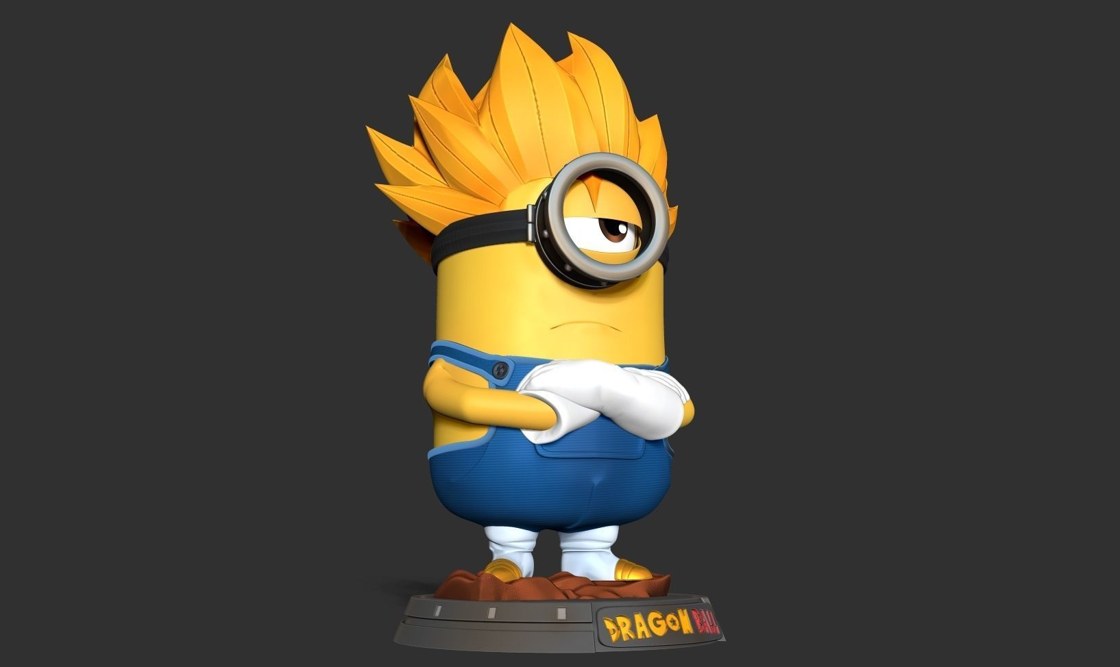 Vegeta Minion 3D print model_10