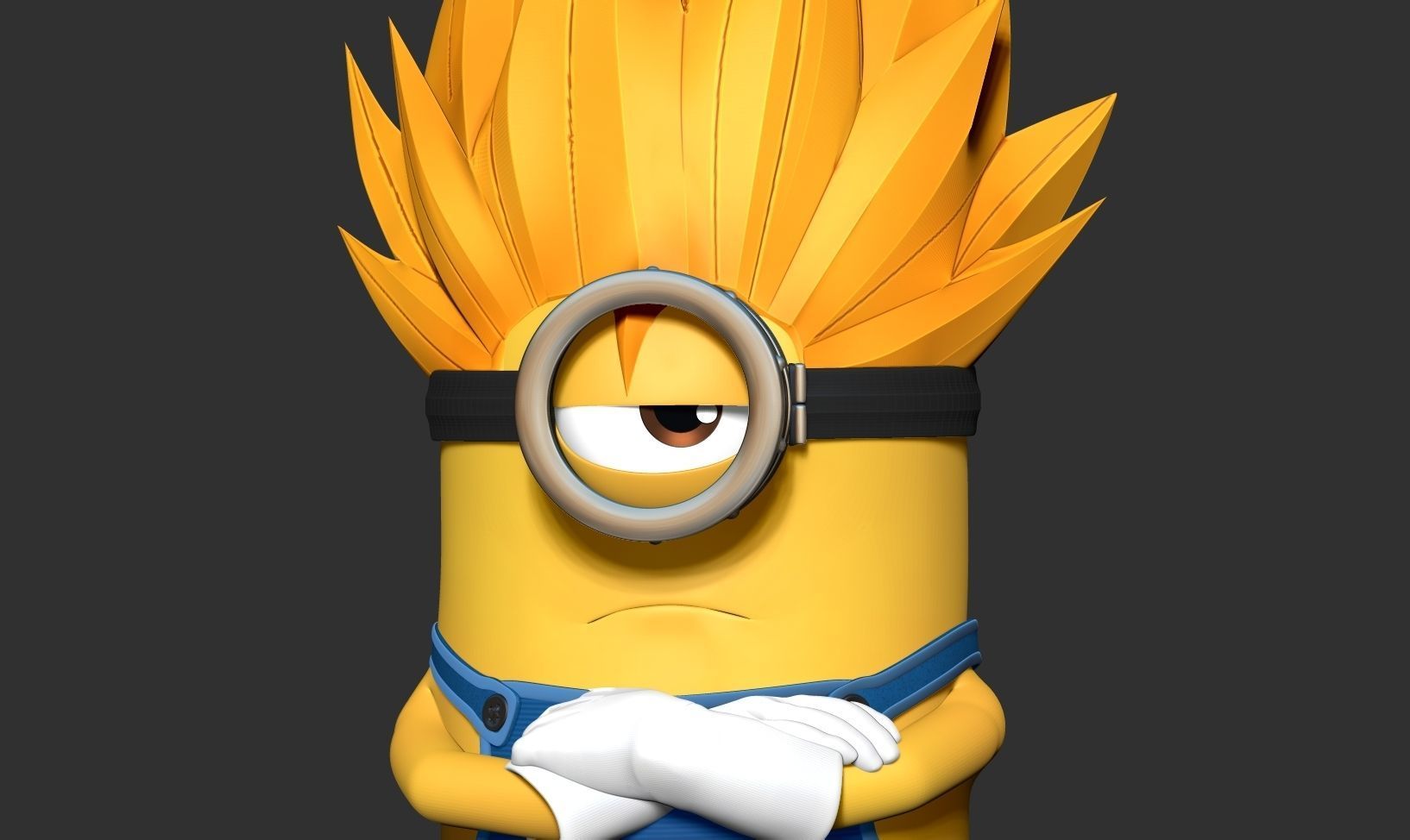 Vegeta Minion 3D print model_6