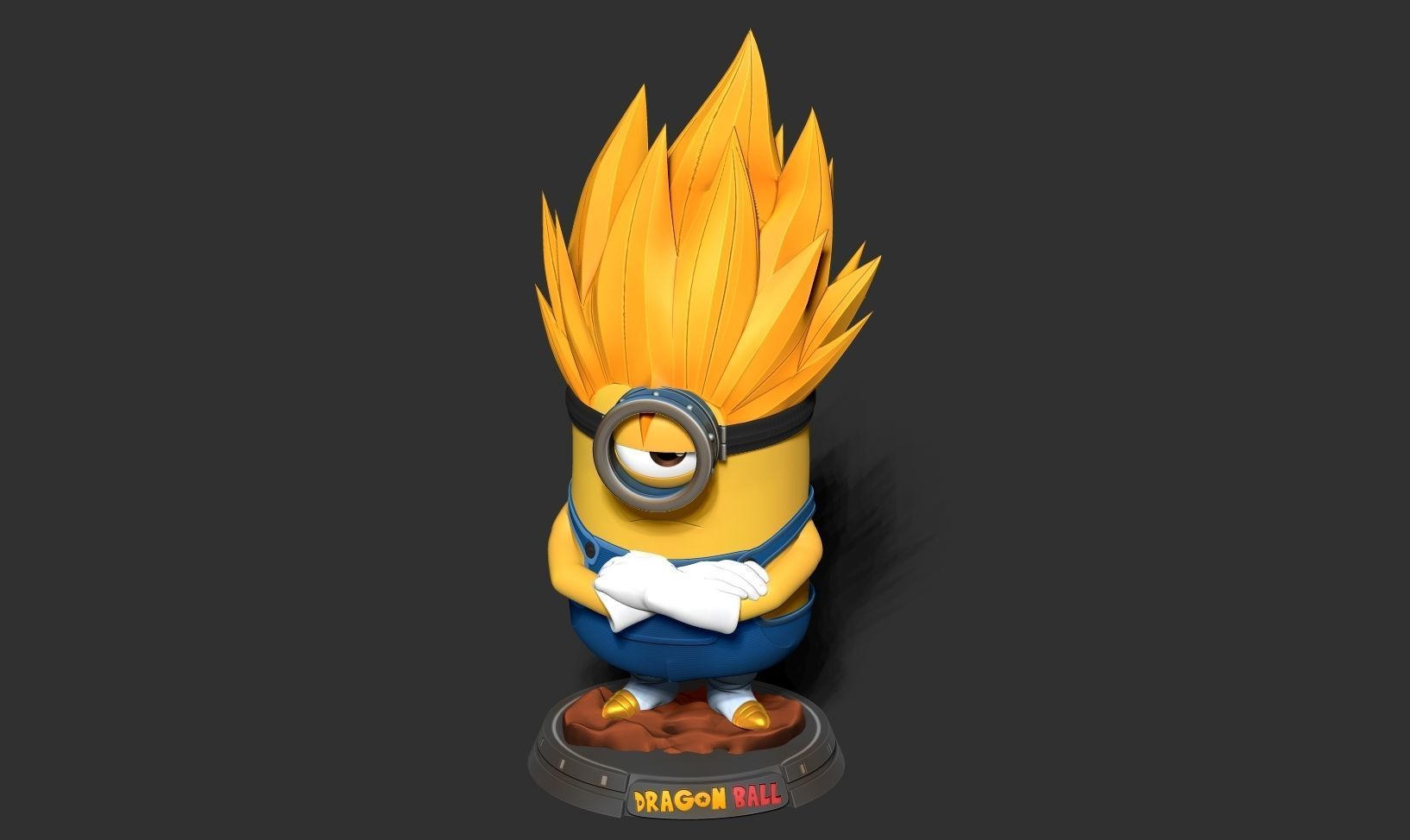 Vegeta Minion 3D print model_18
