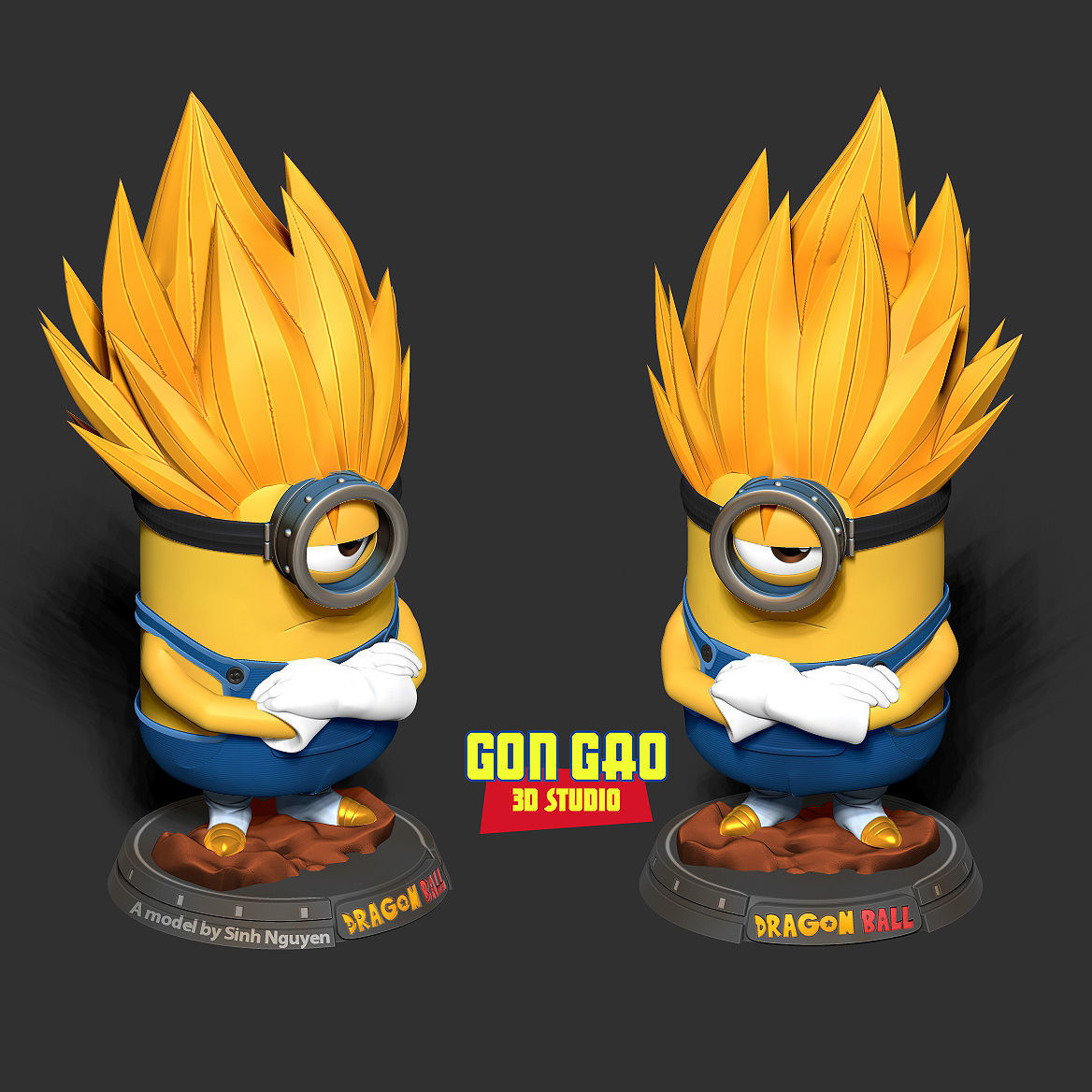 Vegeta Minion 3D print model_4