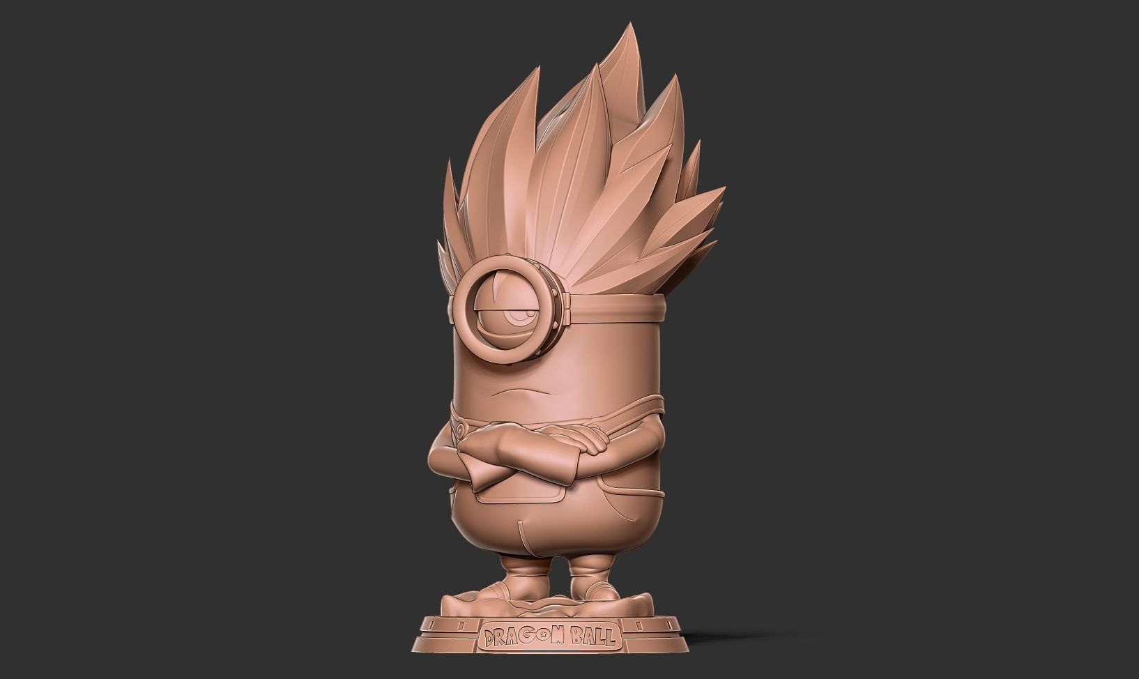 Vegeta Minion 3D print model_13