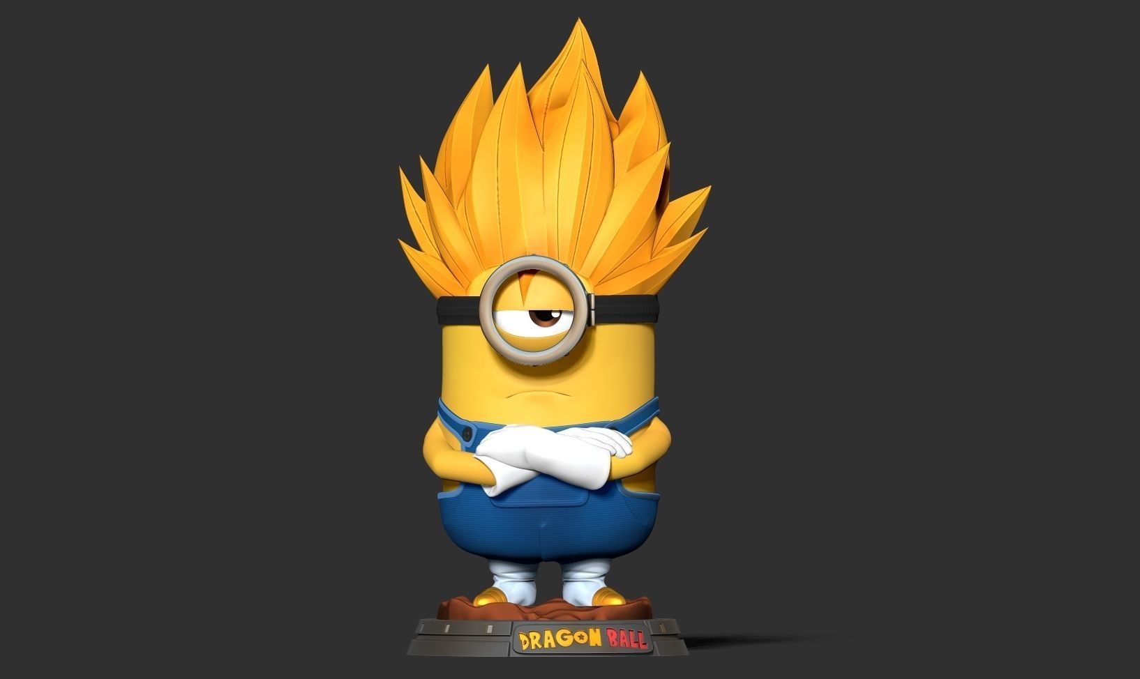 Vegeta Minion 3D print model_12