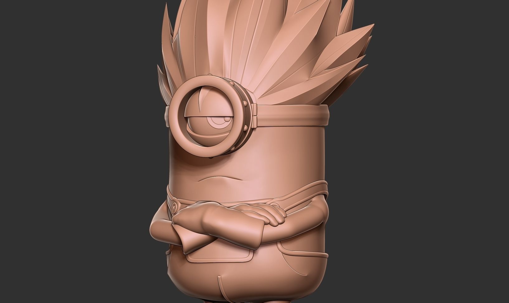Vegeta Minion 3D print model_11