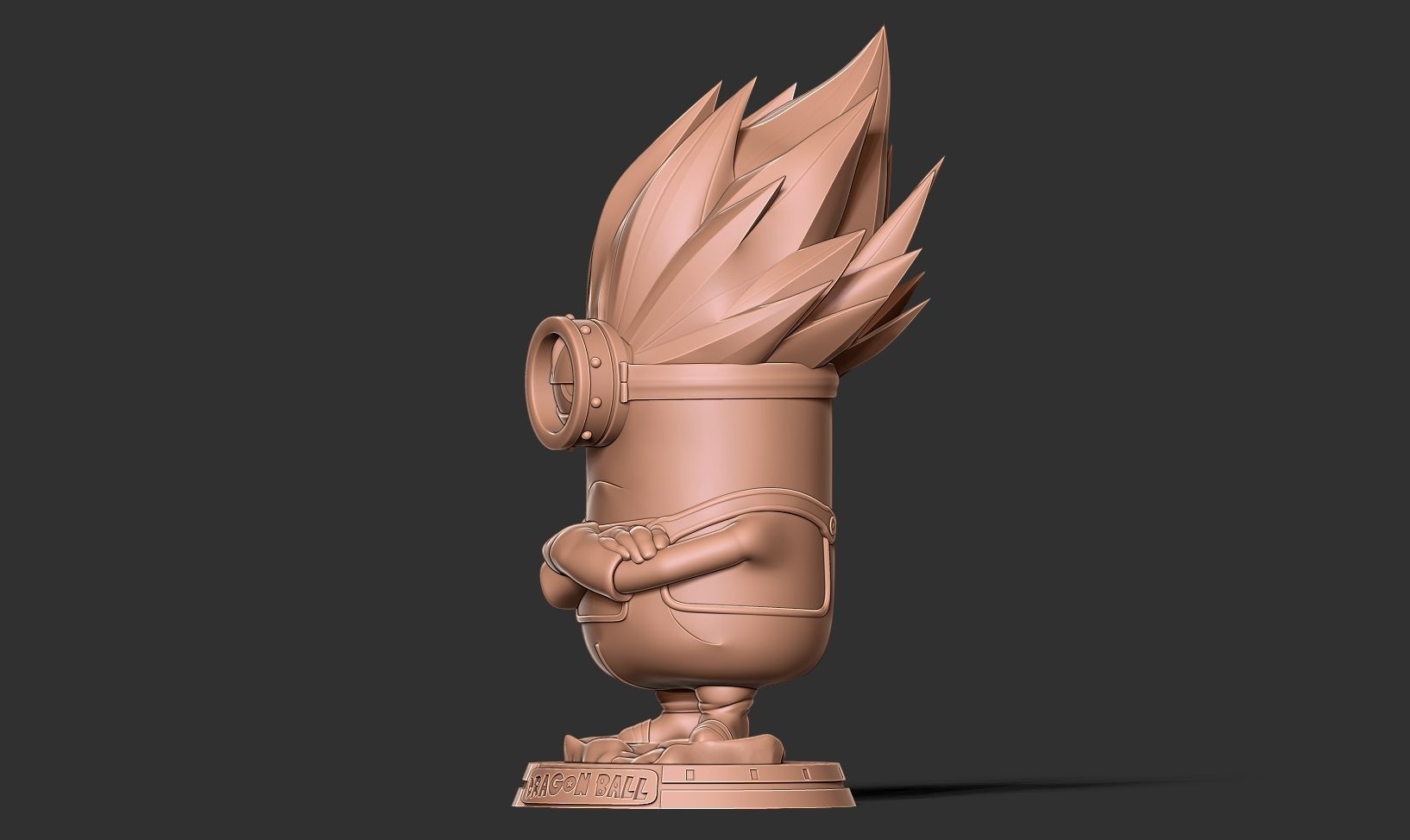 Vegeta Minion 3D print model_15