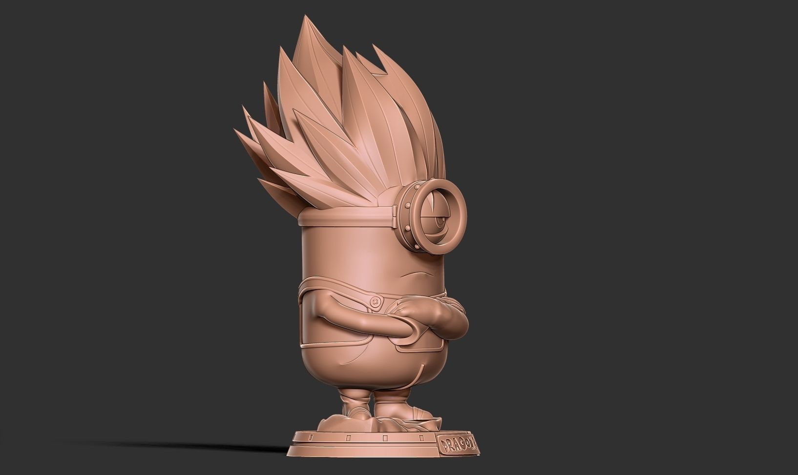 Vegeta Minion 3D print model_17