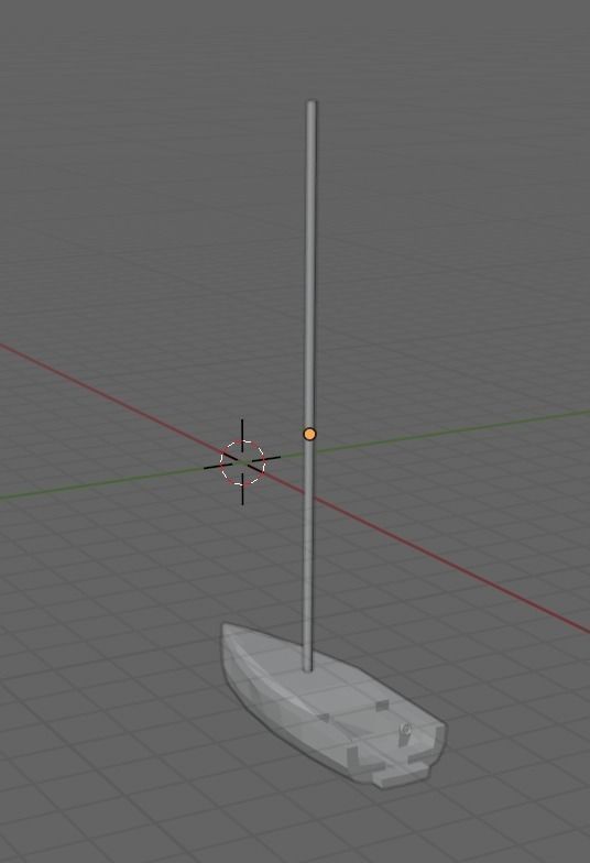 sail yacht low poly Low-poly 3D model_2