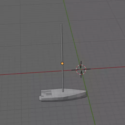 sail yacht low poly Low-poly 3D model_0