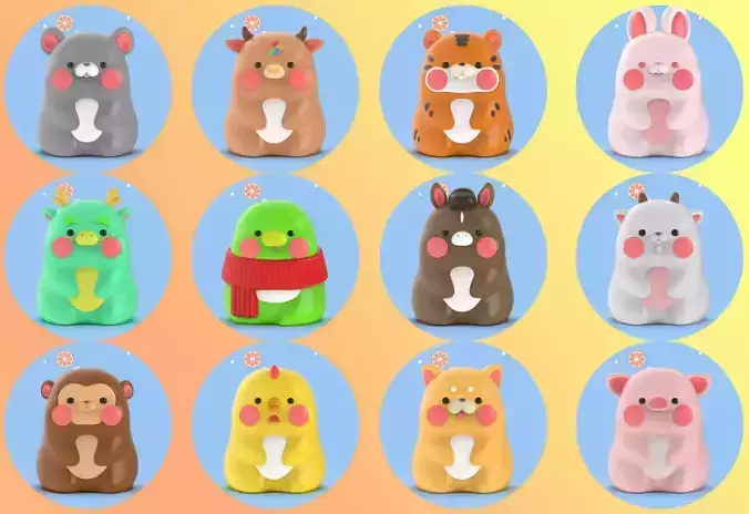 The 12 Chinese zodiac