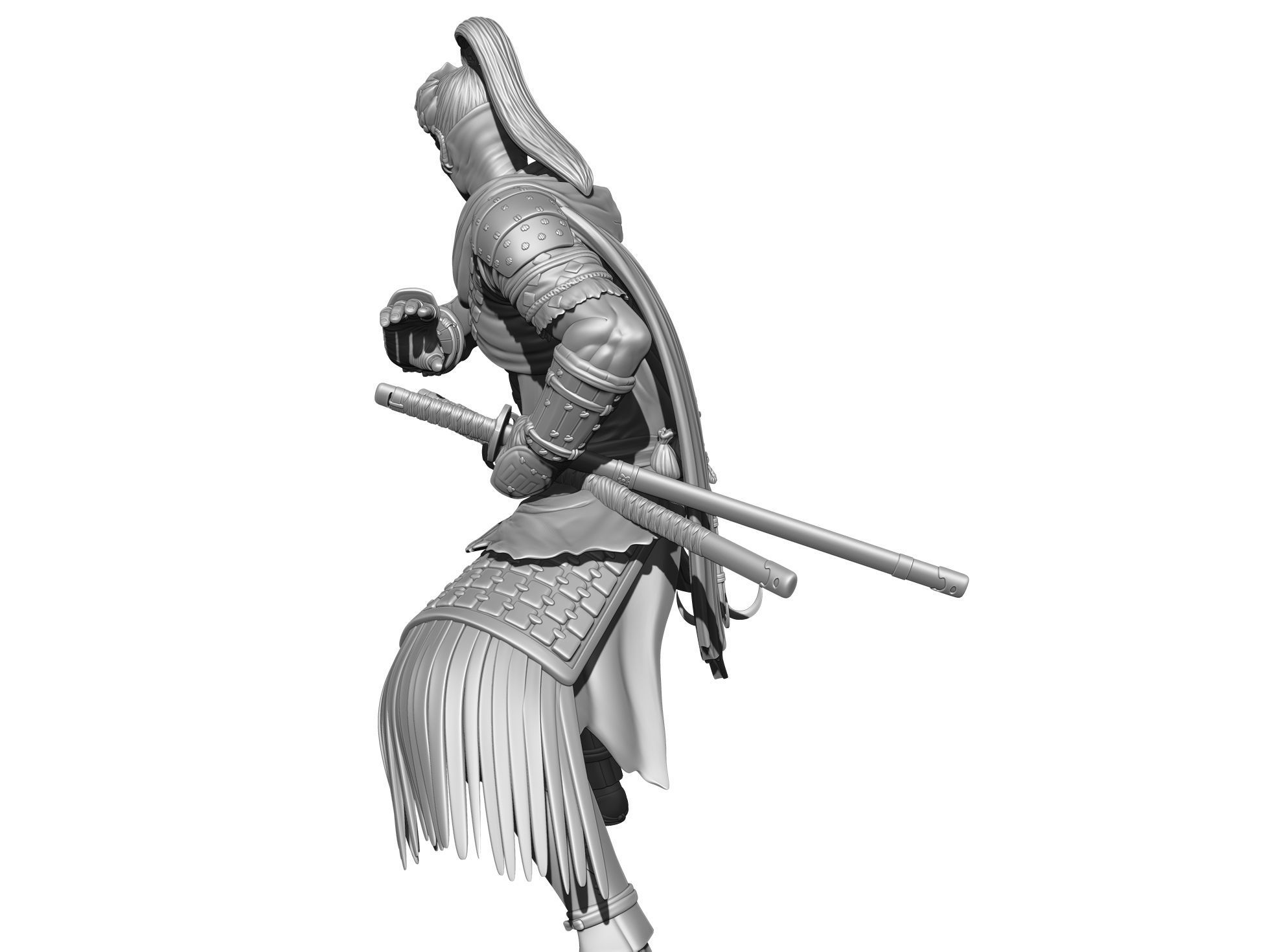 Yasusuke Sawamura Rise of the Ronin 2 stand options 3D print model_14