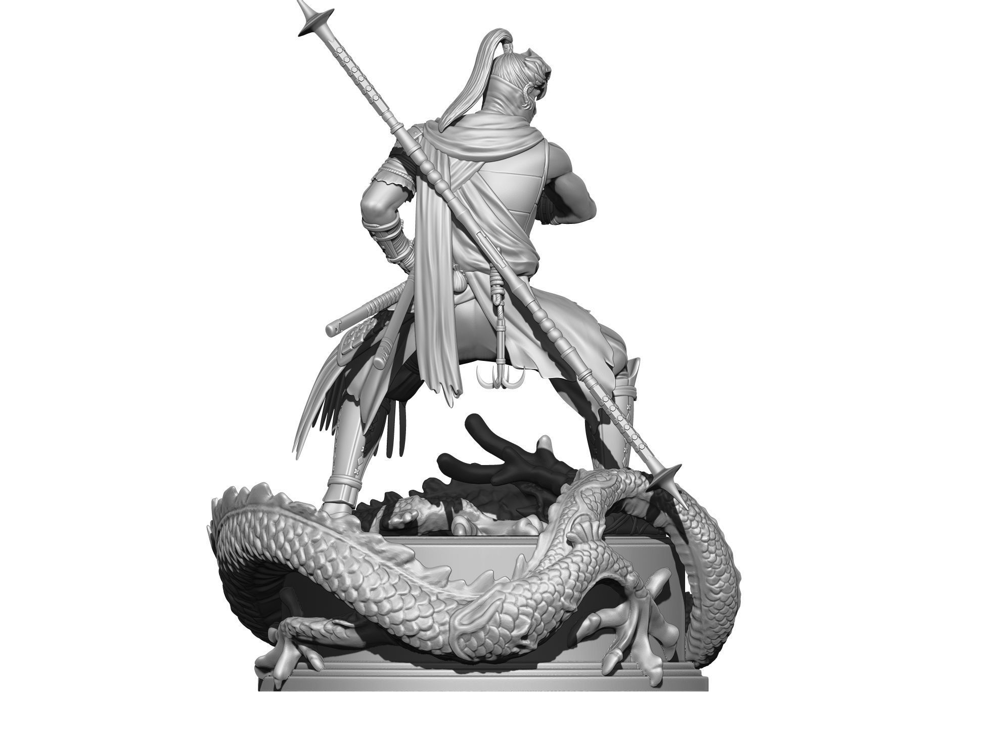 Yasusuke Sawamura Rise of the Ronin 2 stand options 3D print model_7