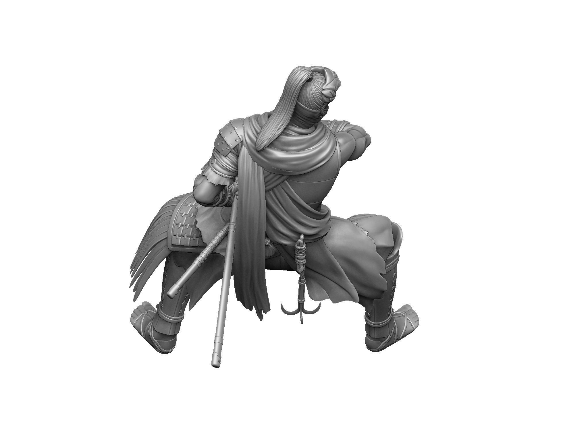 Yasusuke Sawamura Rise of the Ronin 2 stand options 3D print model_22