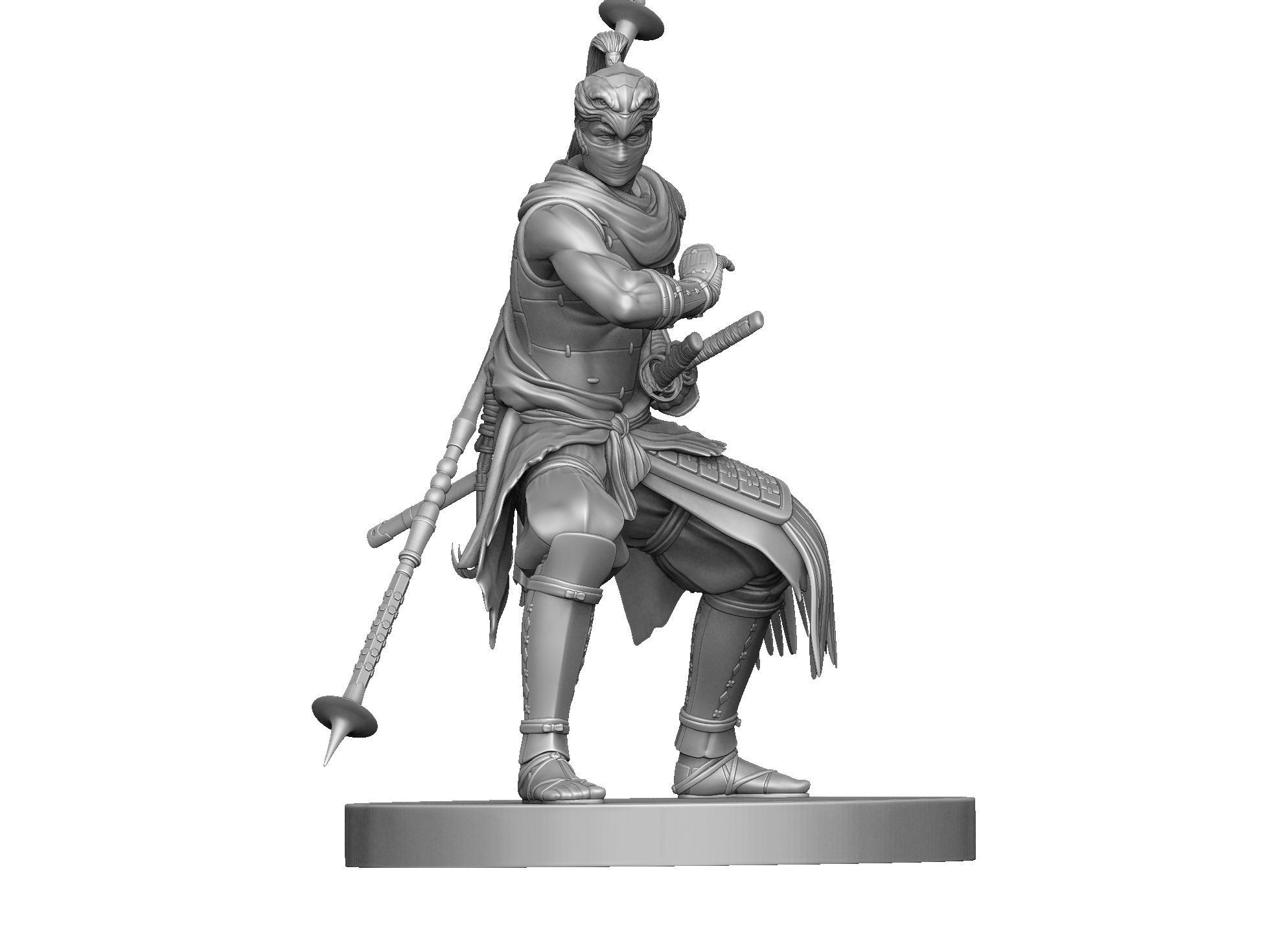Yasusuke Sawamura Rise of the Ronin 2 stand options 3D print model_18