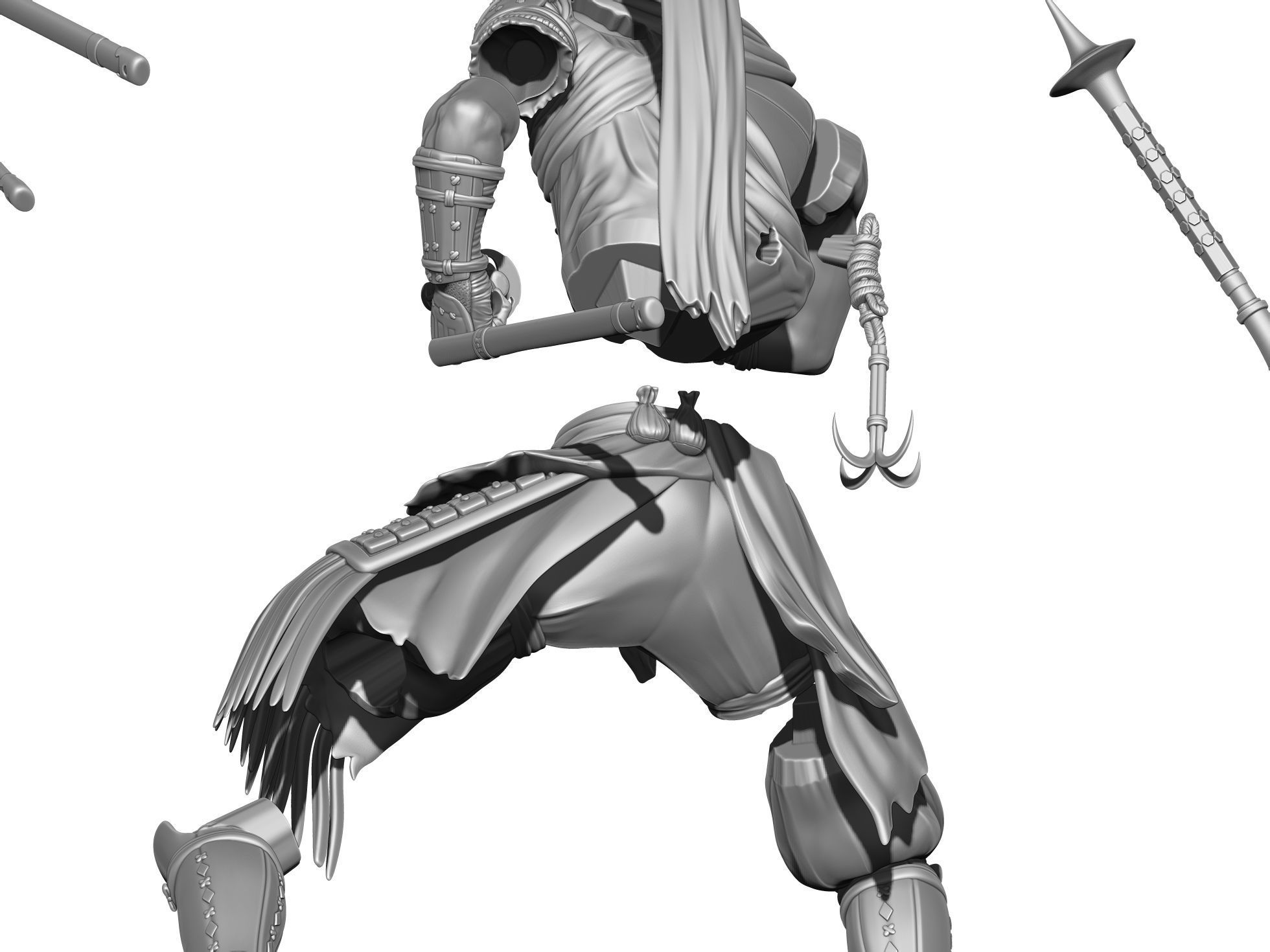 Yasusuke Sawamura Rise of the Ronin 2 stand options 3D print model_33