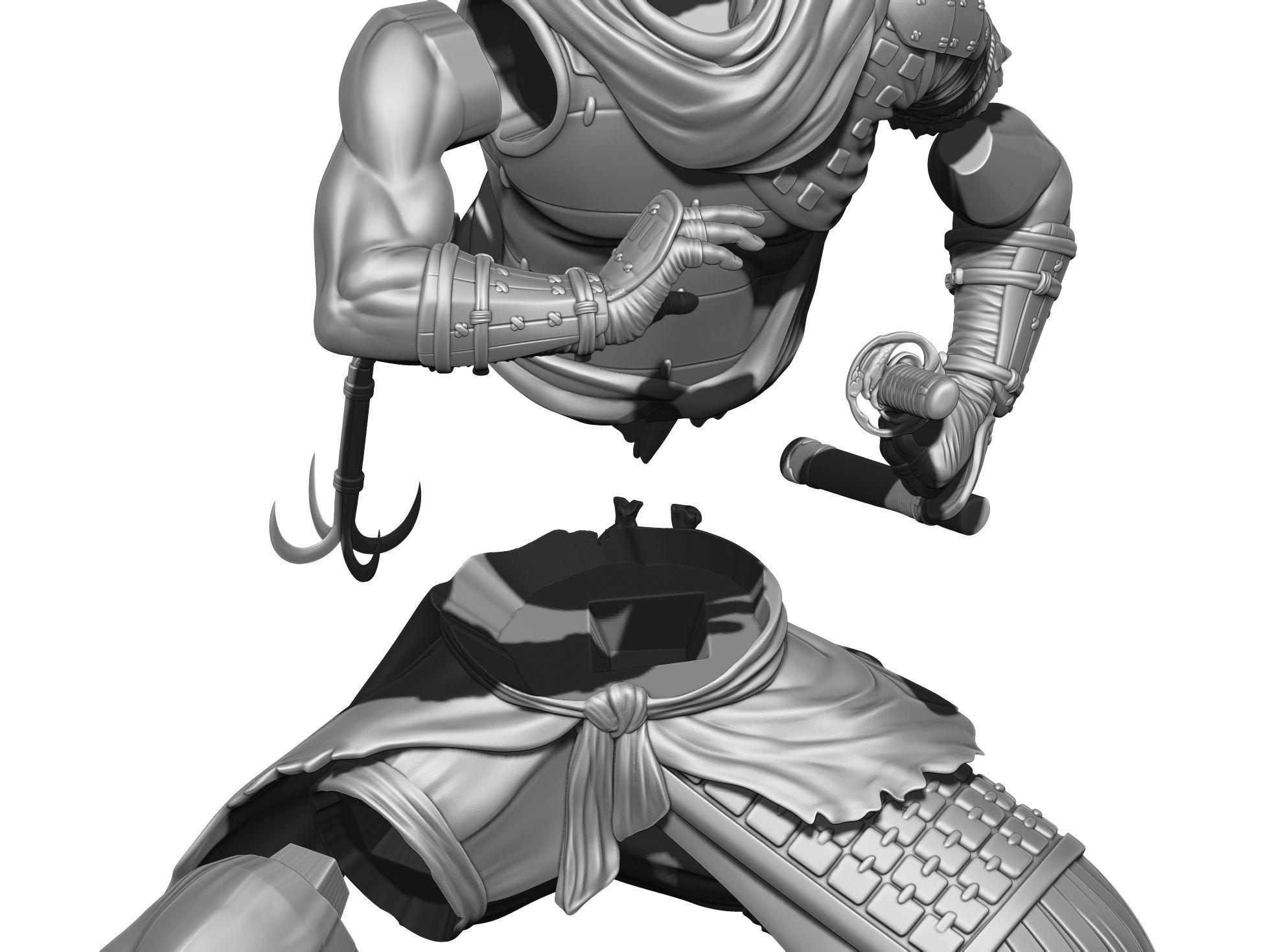 Yasusuke Sawamura Rise of the Ronin 2 stand options 3D print model_29