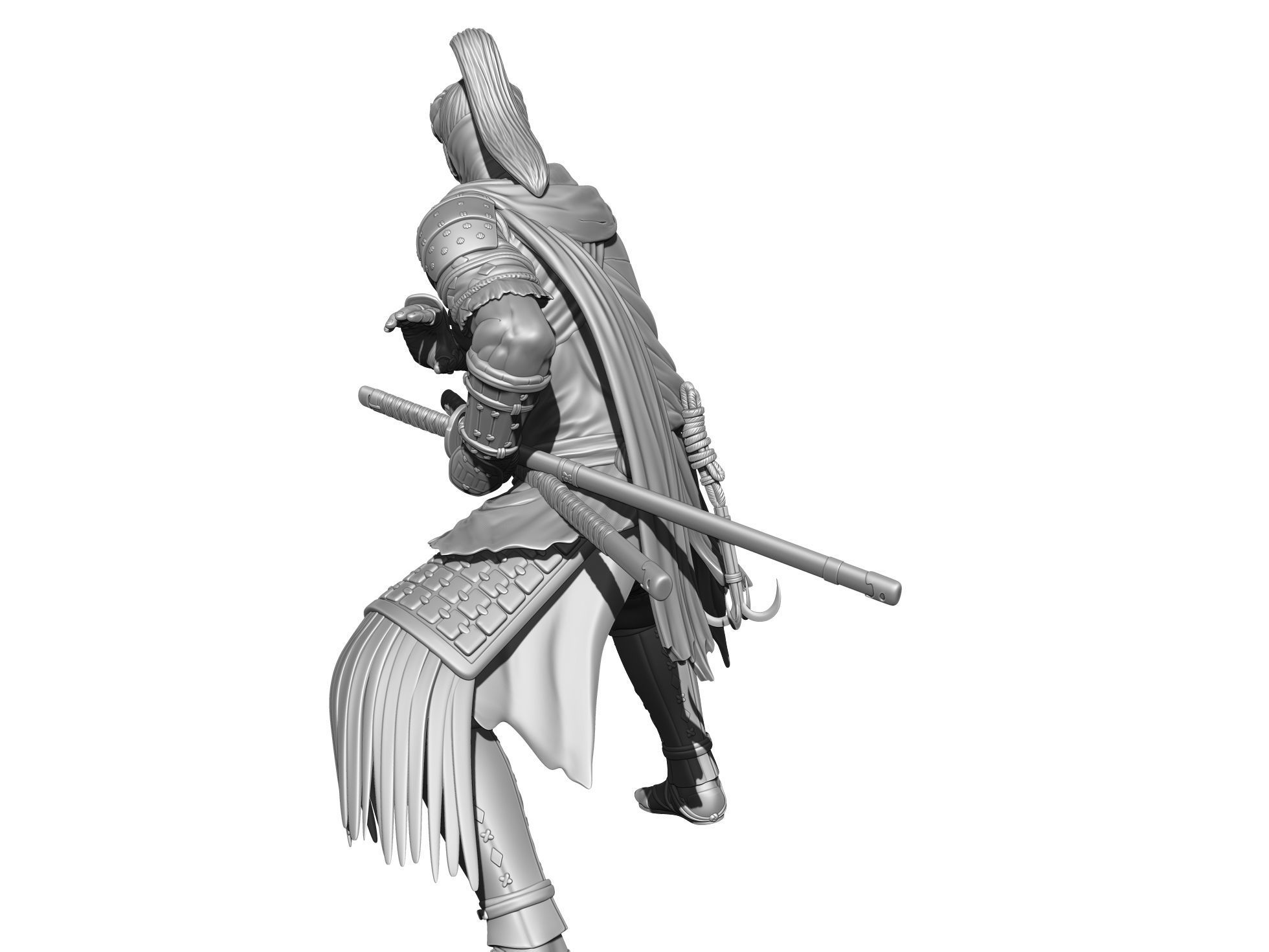 Yasusuke Sawamura Rise of the Ronin 2 stand options 3D print model_19