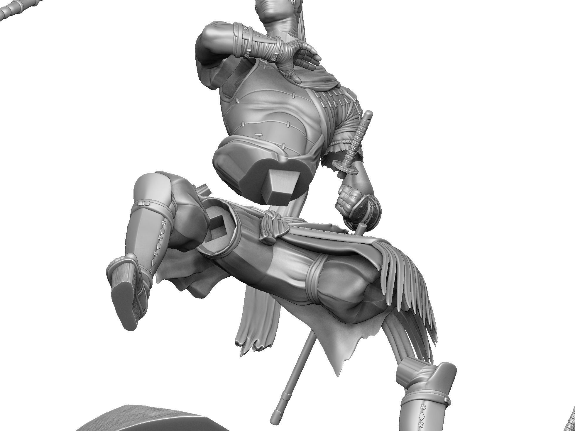 Yasusuke Sawamura Rise of the Ronin 2 stand options 3D print model_31