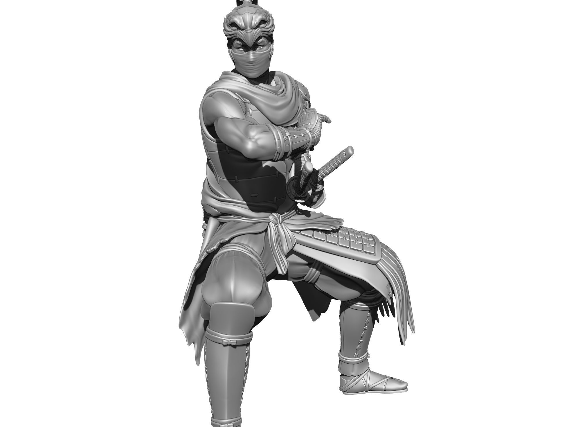 Yasusuke Sawamura Rise of the Ronin 2 stand options 3D print model_26