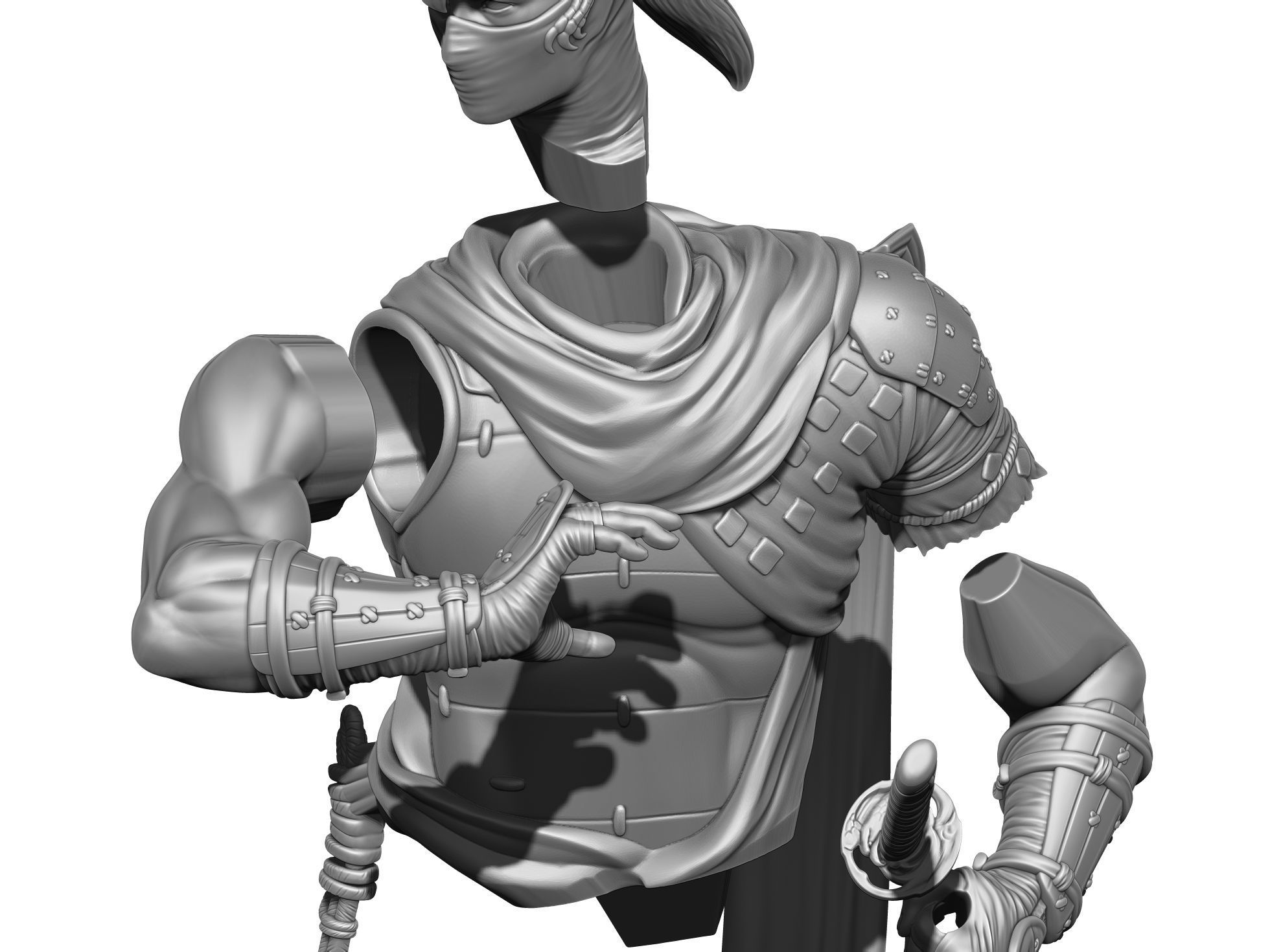 Yasusuke Sawamura Rise of the Ronin 2 stand options 3D print model_28