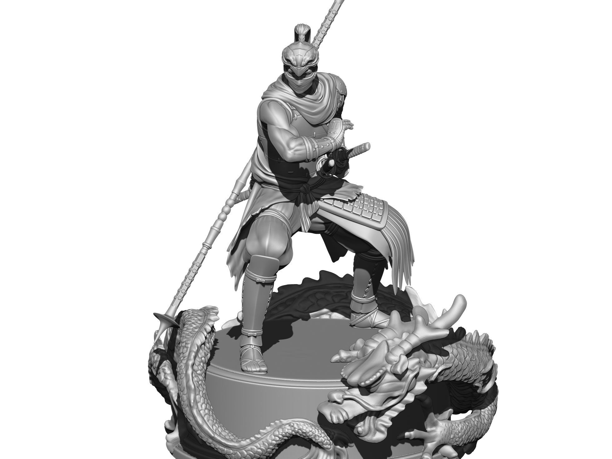 Yasusuke Sawamura Rise of the Ronin 2 stand options 3D print model_8