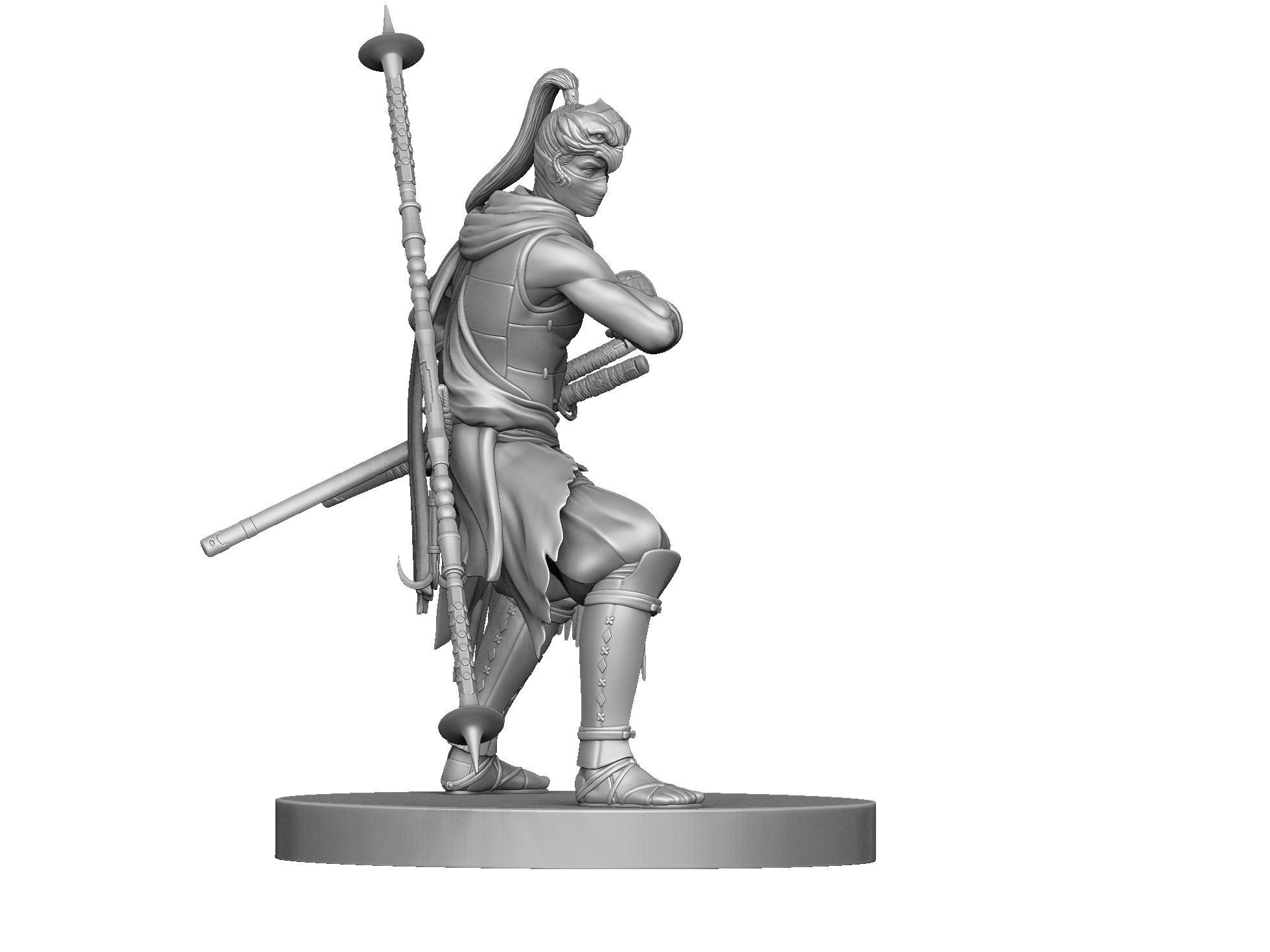 Yasusuke Sawamura Rise of the Ronin 2 stand options 3D print model_16