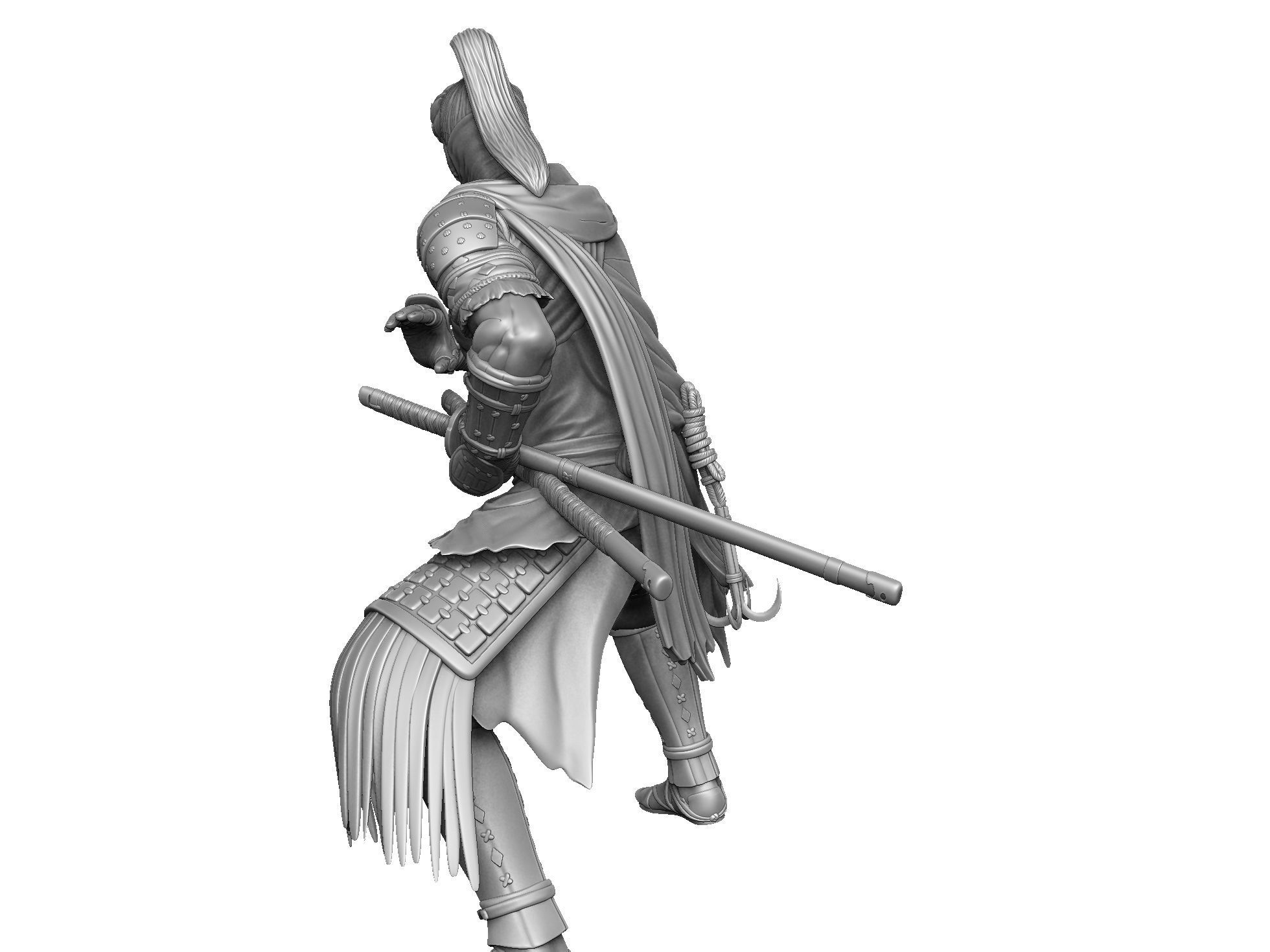 Yasusuke Sawamura Rise of the Ronin 2 stand options 3D print model_20