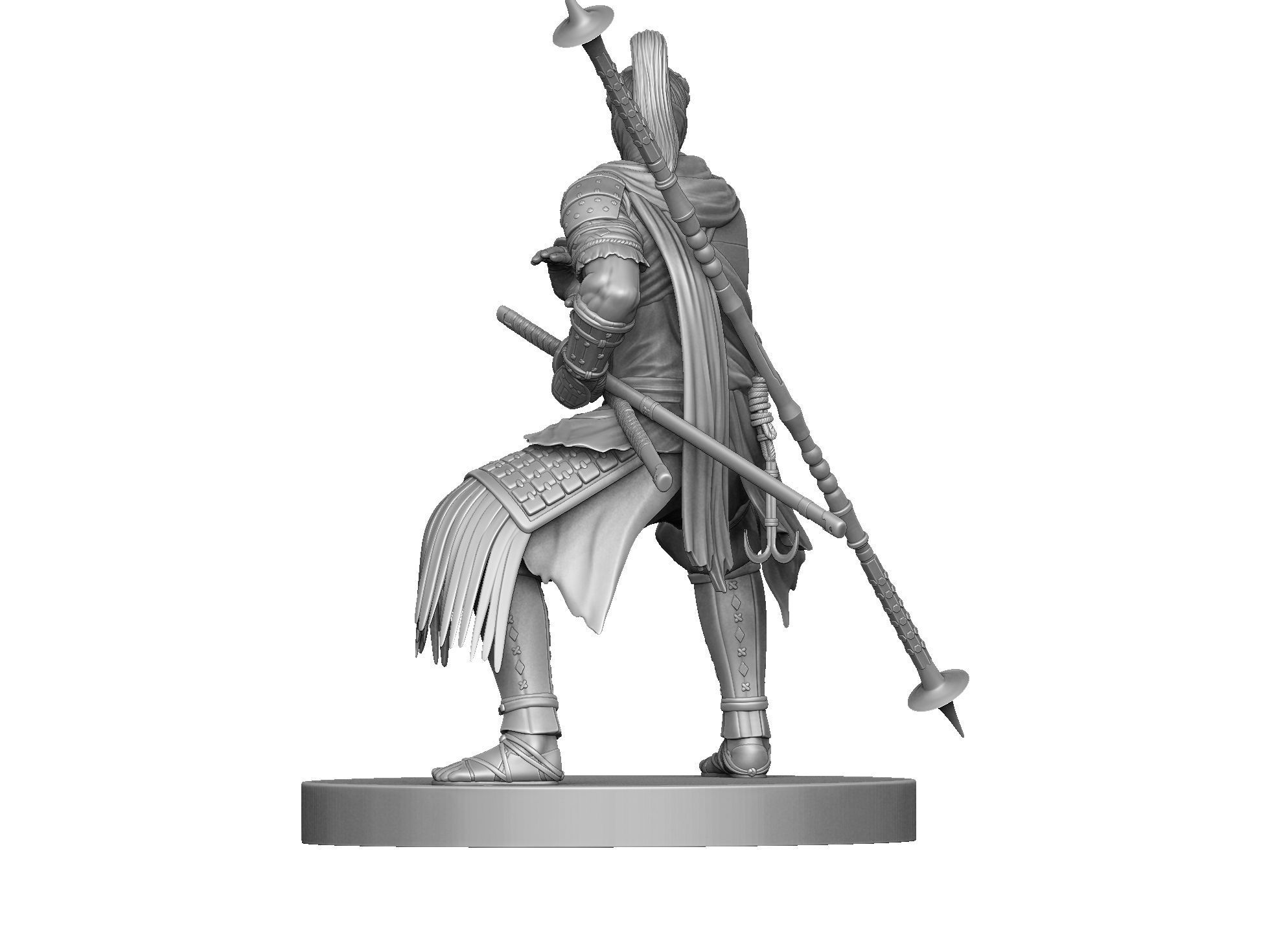 Yasusuke Sawamura Rise of the Ronin 2 stand options 3D print model_12
