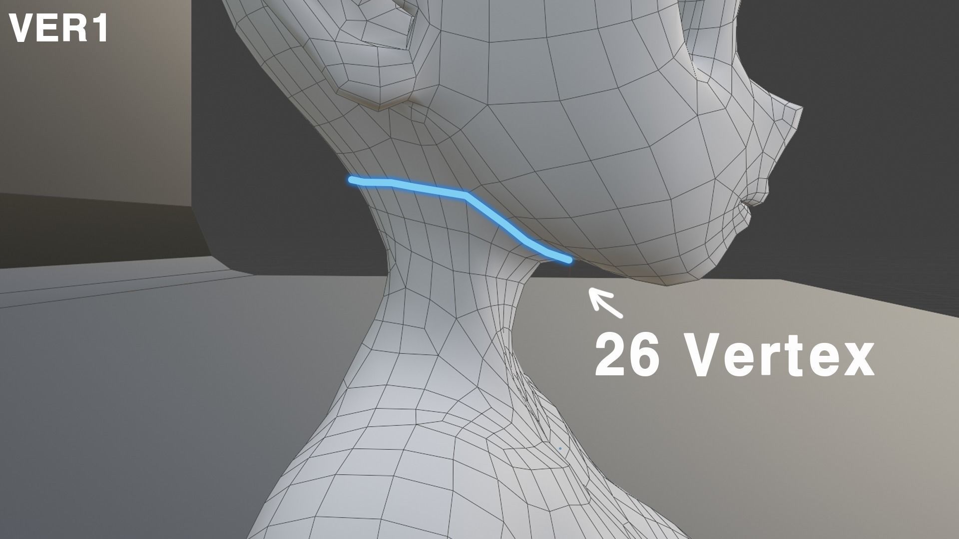 Stylized Anime girl base mesh model pack  Low-poly 3D model_9