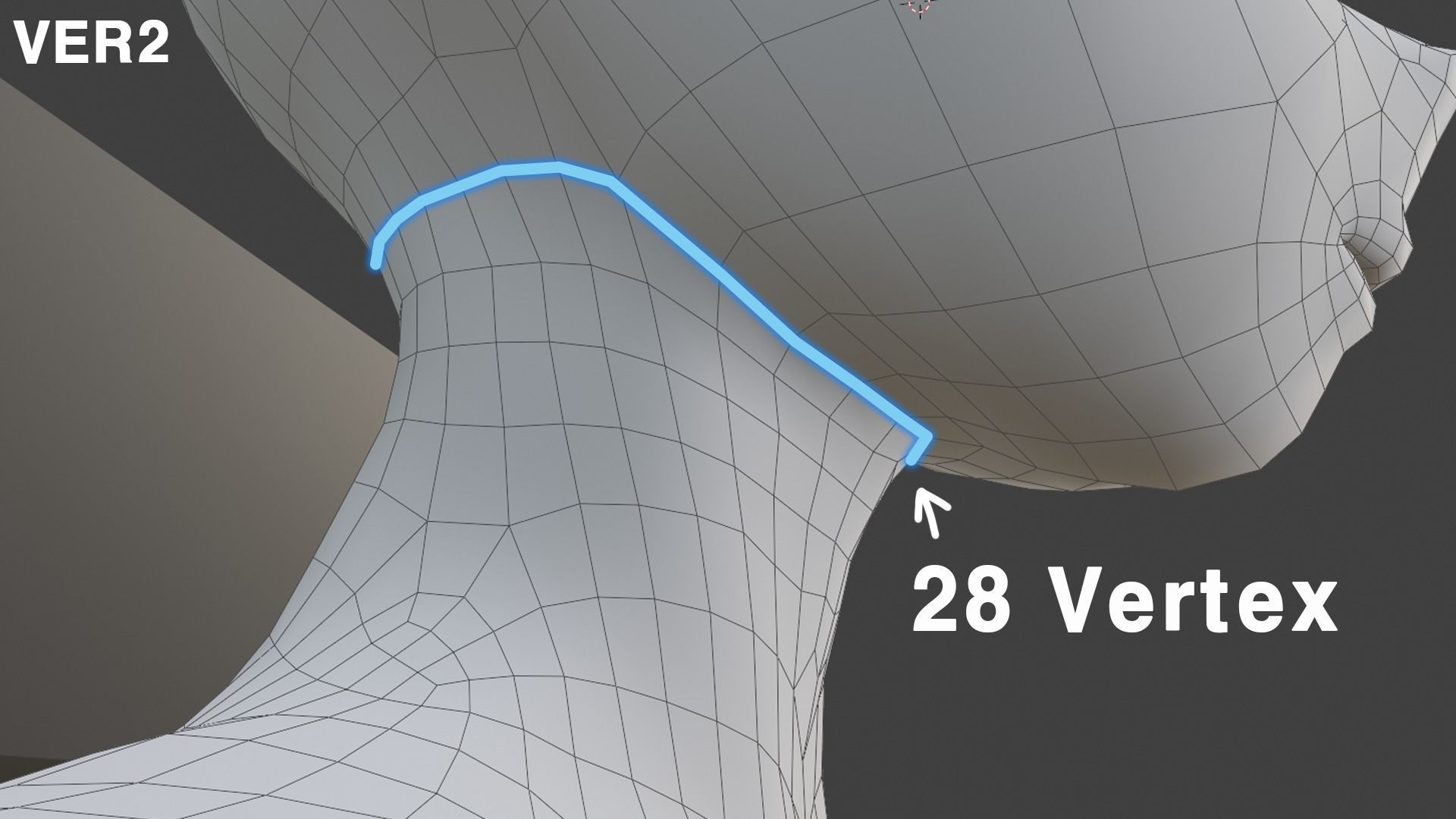 Stylized Anime girl base mesh model pack  Low-poly 3D model_12