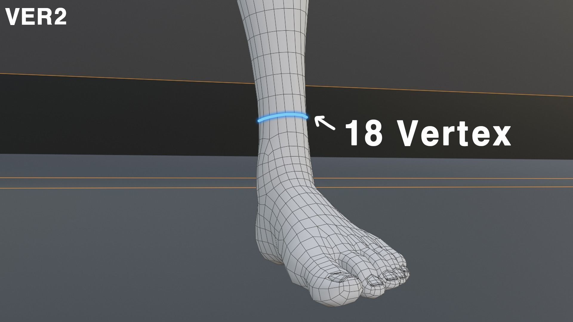 Stylized Anime girl base mesh model pack  Low-poly 3D model_10