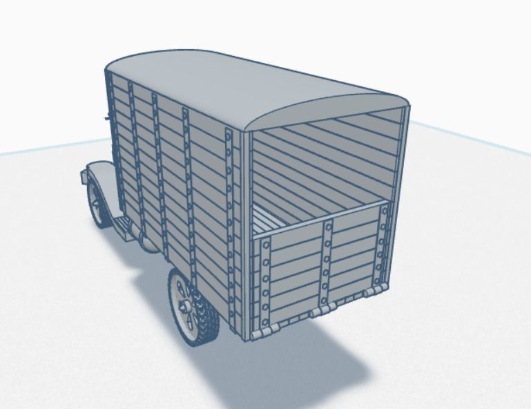 1920s era Delivery Van 3D print model_2