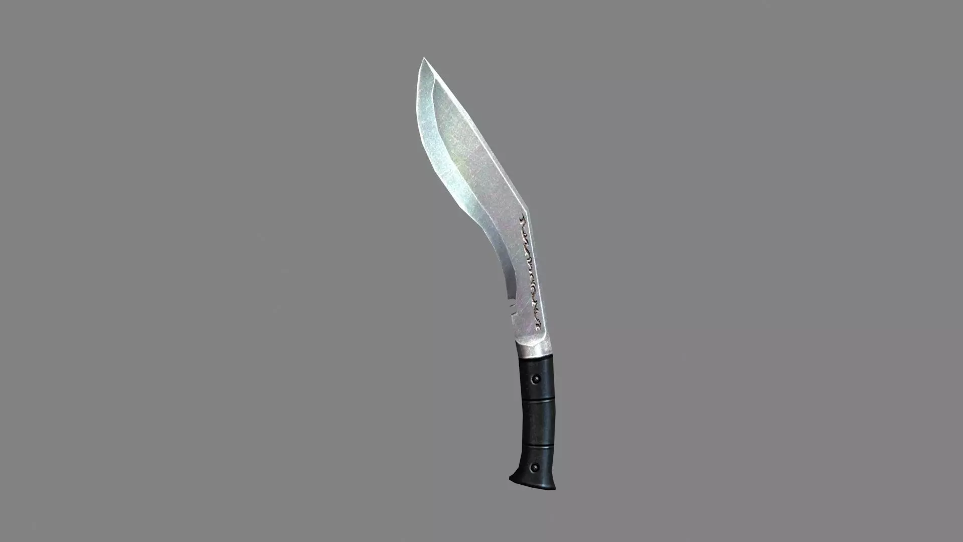 Cartoon dagger knife Low-poly 3D model_0