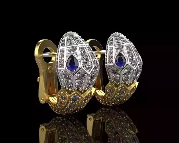 Earrings Snake Bulgari